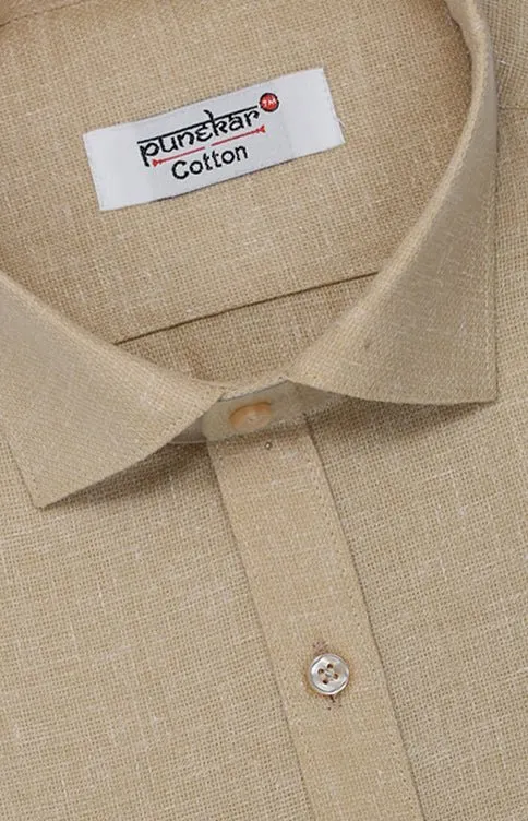 Punekar Cotton Multi Color Cotton Linen Formal Shirt for Men's.