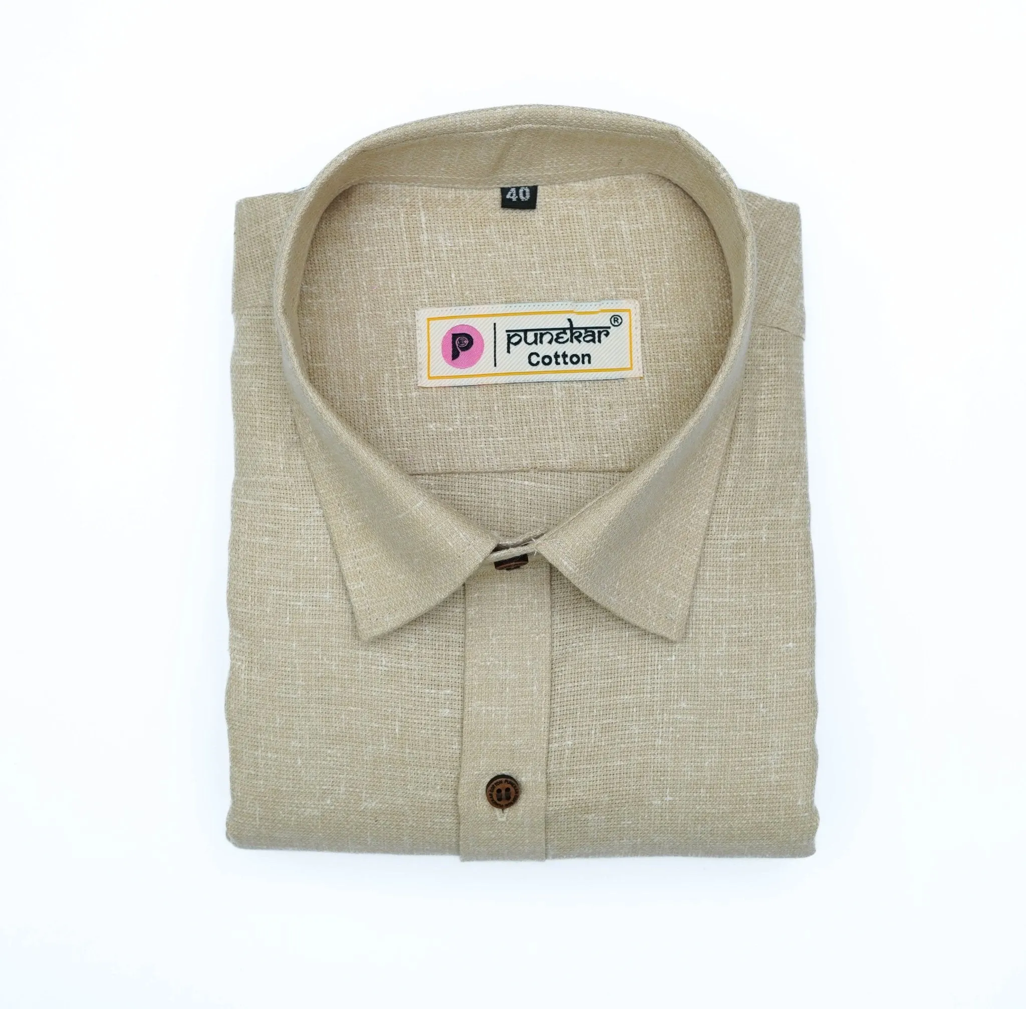 Punekar Cotton Multi Color Cotton Linen Formal Shirt for Men's.