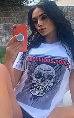 Rebellious Soul White T-Shirt