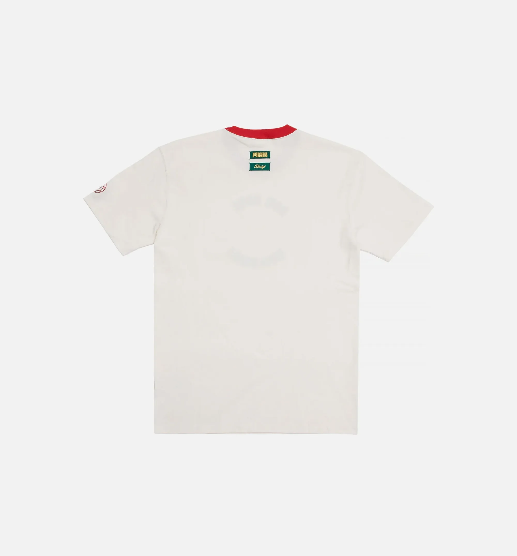 Rhuigi Graphic Mens Short Sleeve Shirt - White/Red