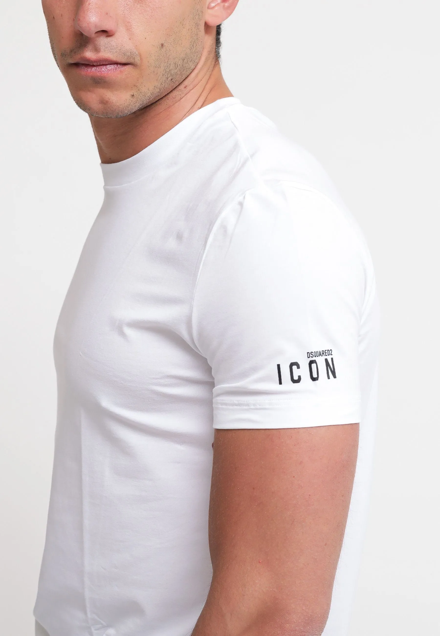 Round Neck T-Shirt - White/Icon