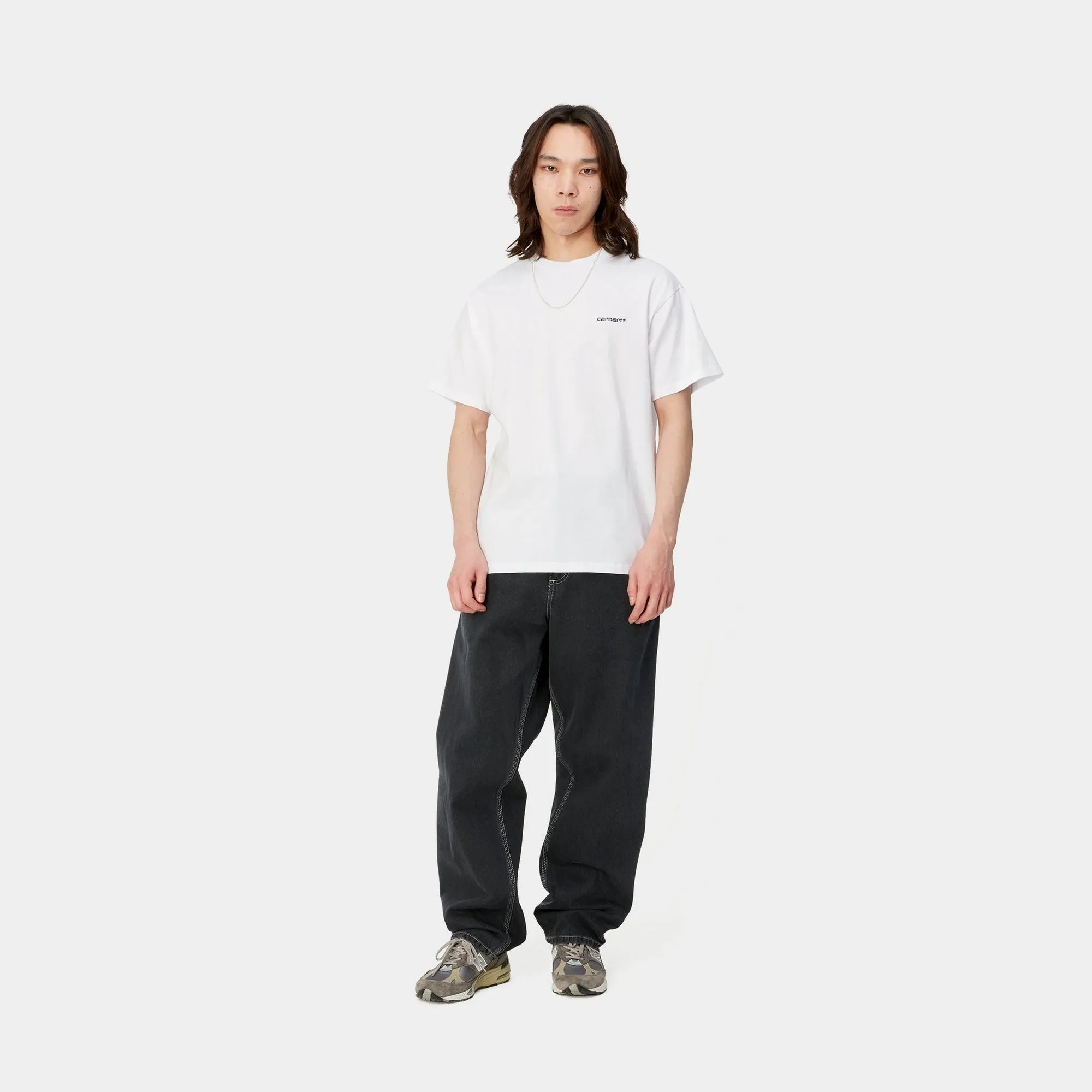 Script Embroidery T-Shirt | White