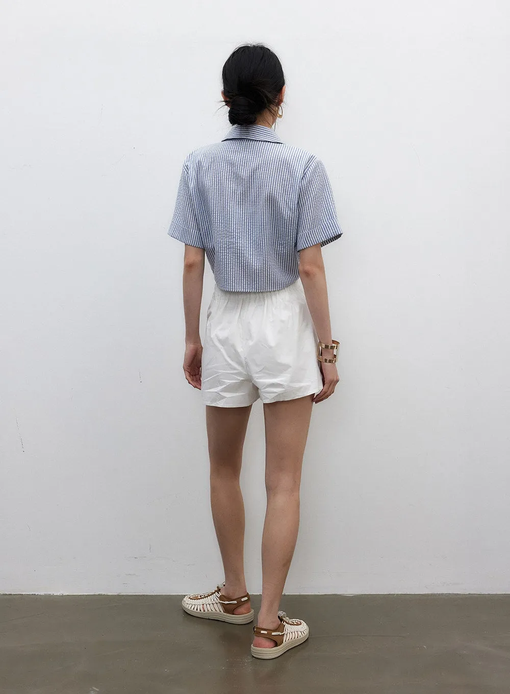 Simple Cotton Shorts IY325