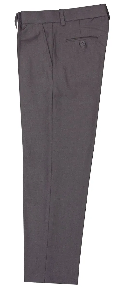 Slim Fit Dress Pants with Adjustable Waist