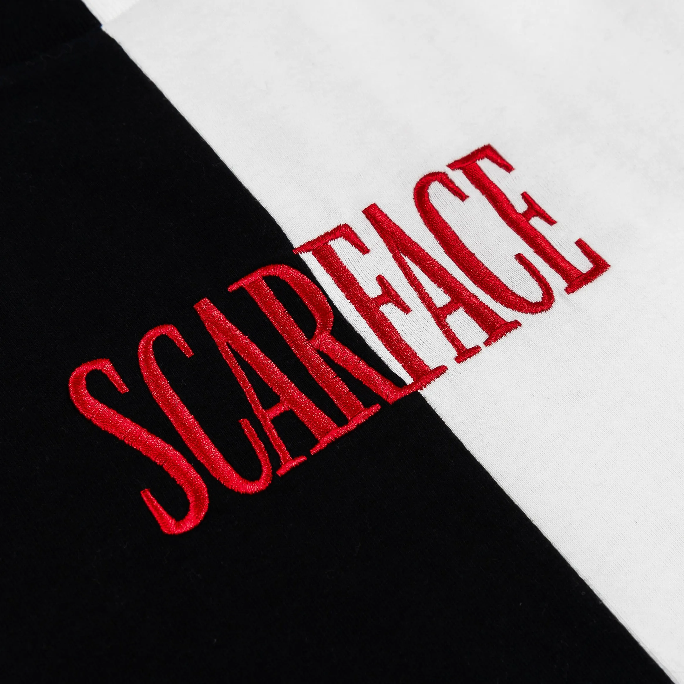 SP x Scarface TM Split Mens Short Sleeve Shirt (Black/White)