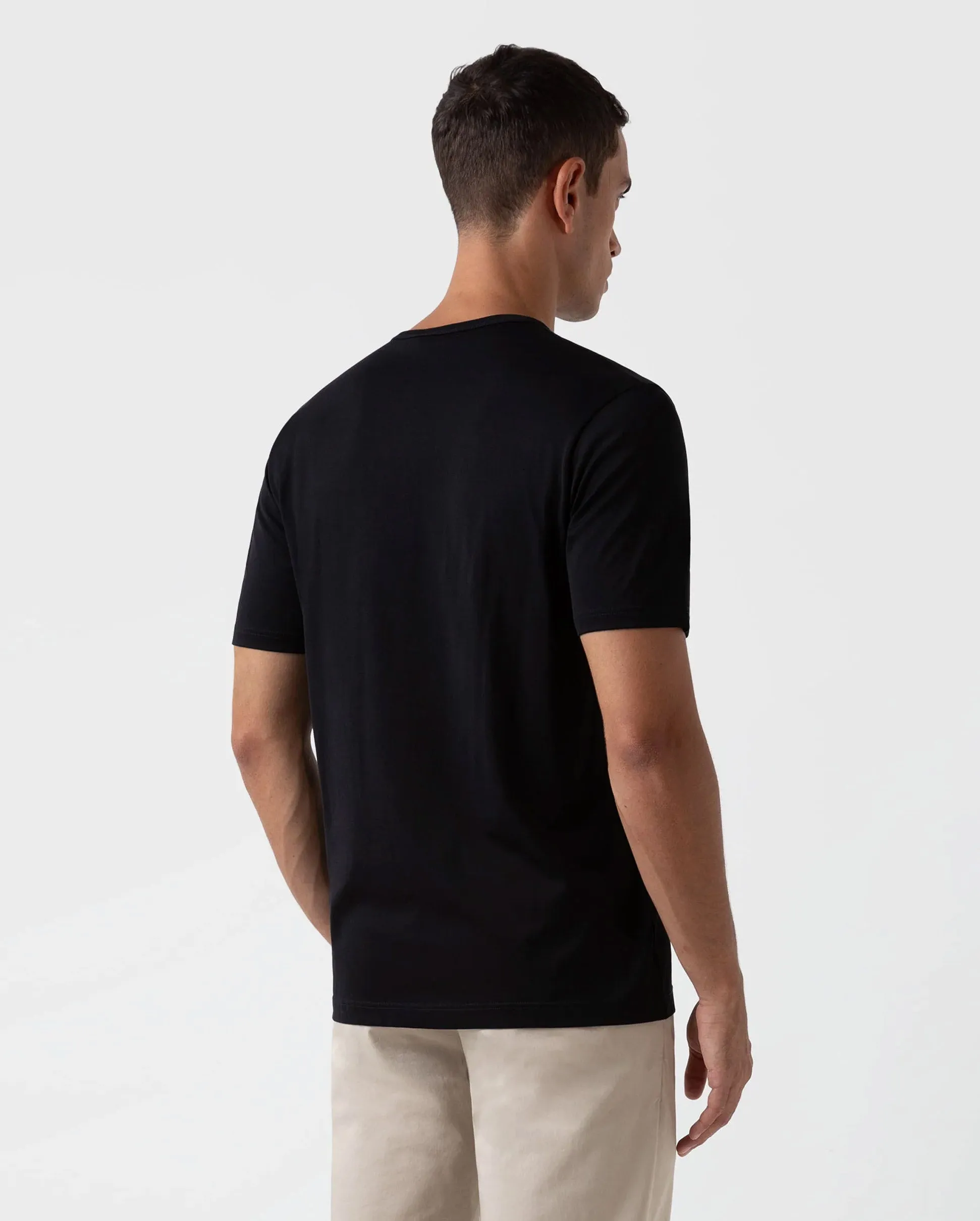 S/S CREW NECK T-SHIRT / BLACK