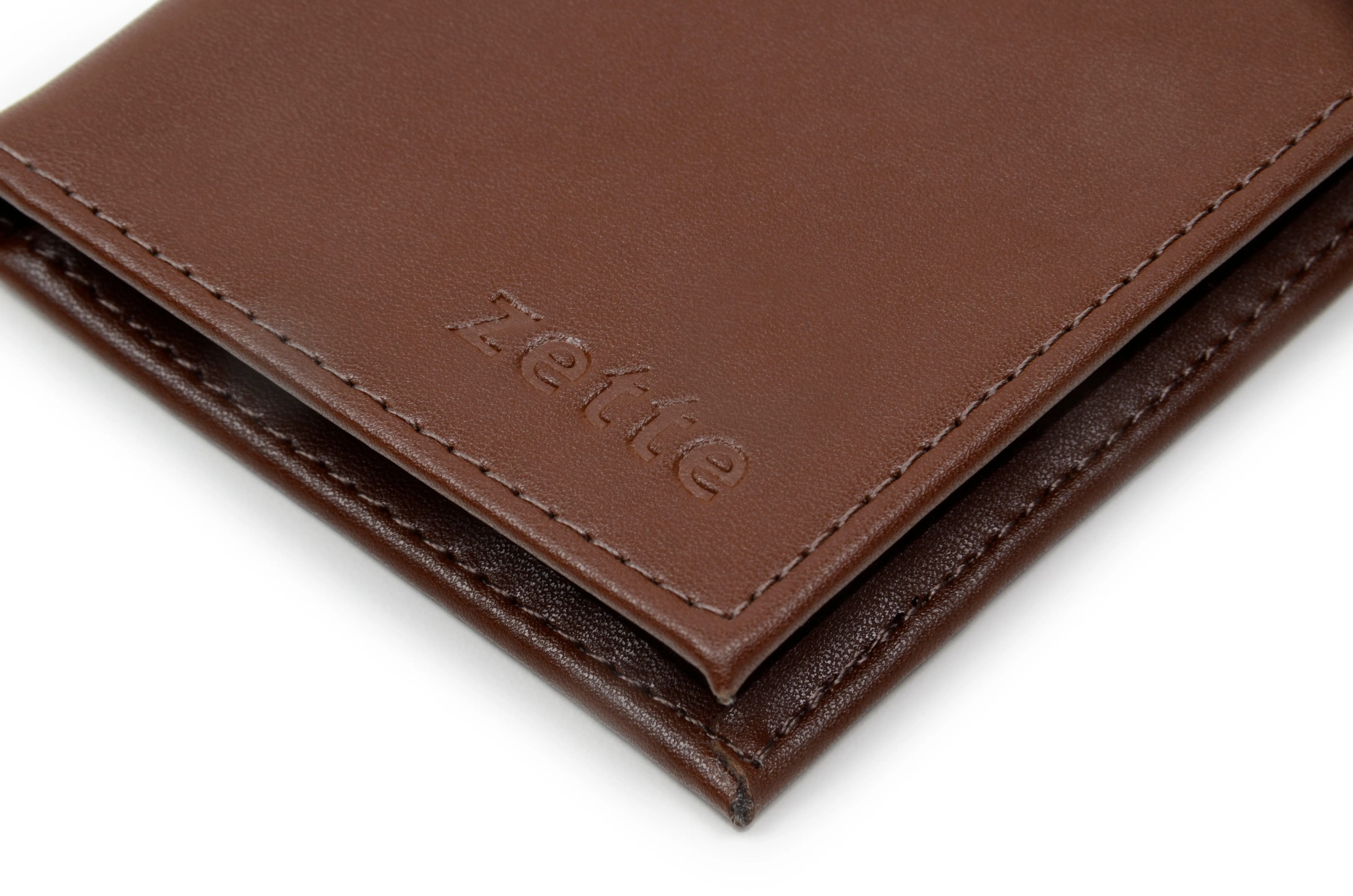 'Steve' men's vegan leather wallet Zette - cognac