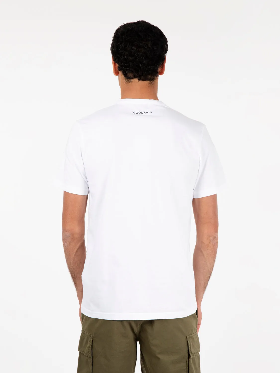 T-shirt landscape bright white