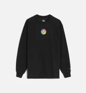 Takashi Murakami Flower Flag Mens Long Sleeve Shirt -Black