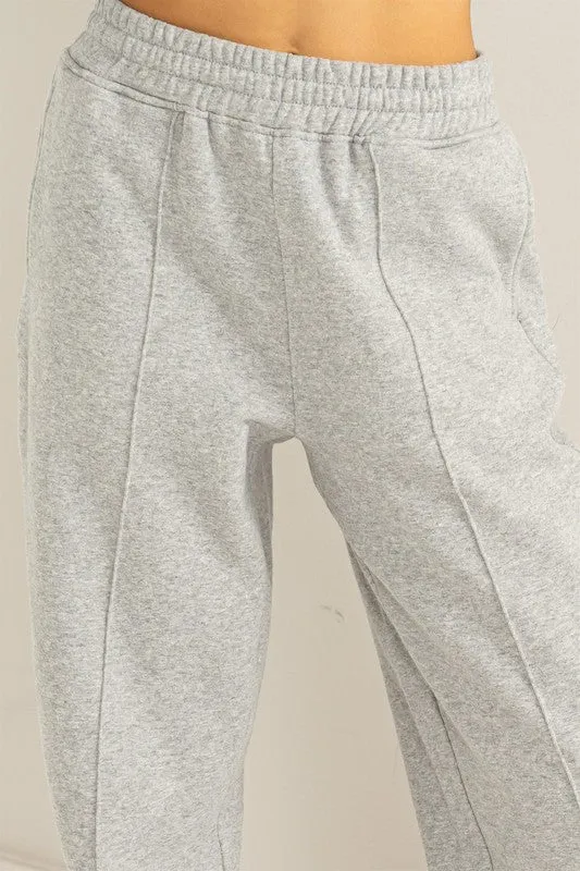 Take High-Waisted Pintuck Sweatpants