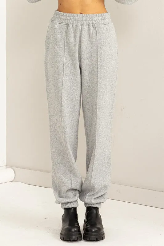 Take High-Waisted Pintuck Sweatpants