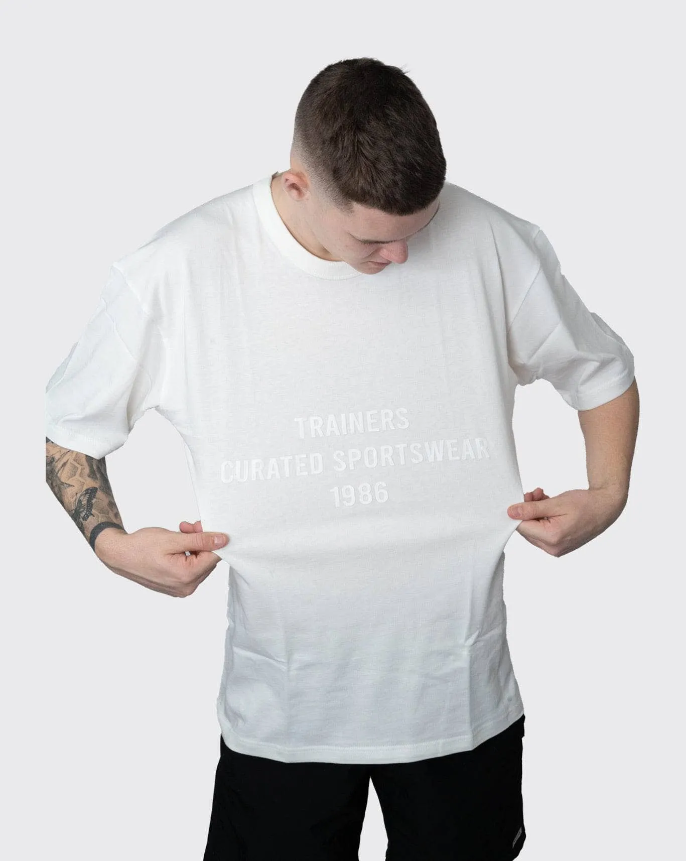 trainers oversized curated sportswear tee