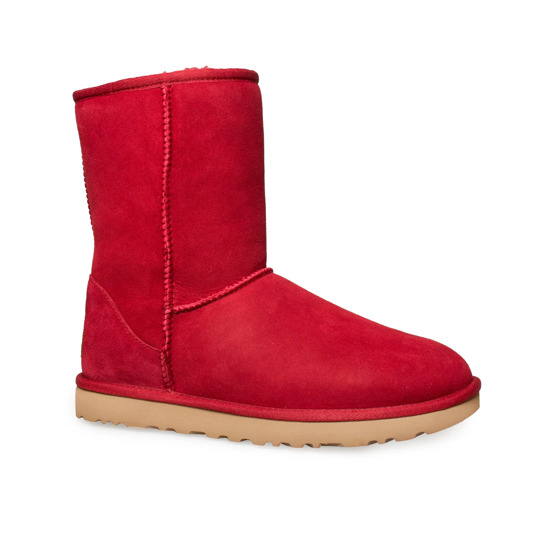 UGG Womens Classic Short II Boots in Kiss Red - Stylish and Cozy Footwear for Comfort and Fashion