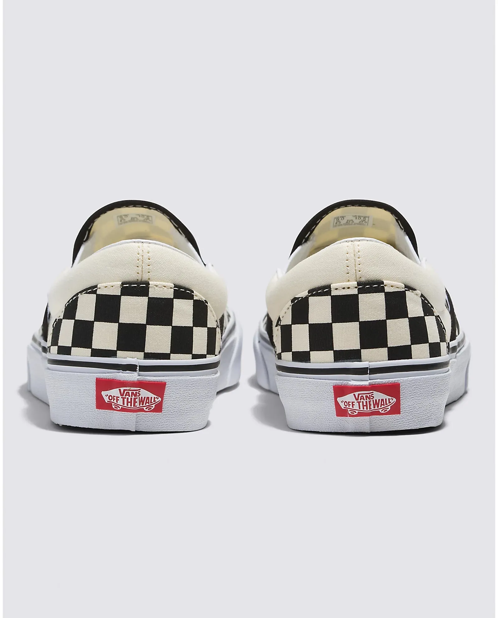 VANS UNISEX Classic Slip-On Checkerboard Shoe (Black/Off White)