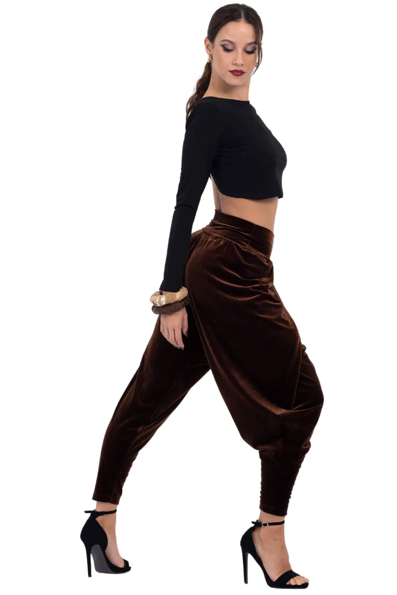 Velvet Harem Style Wrap Tango Pants