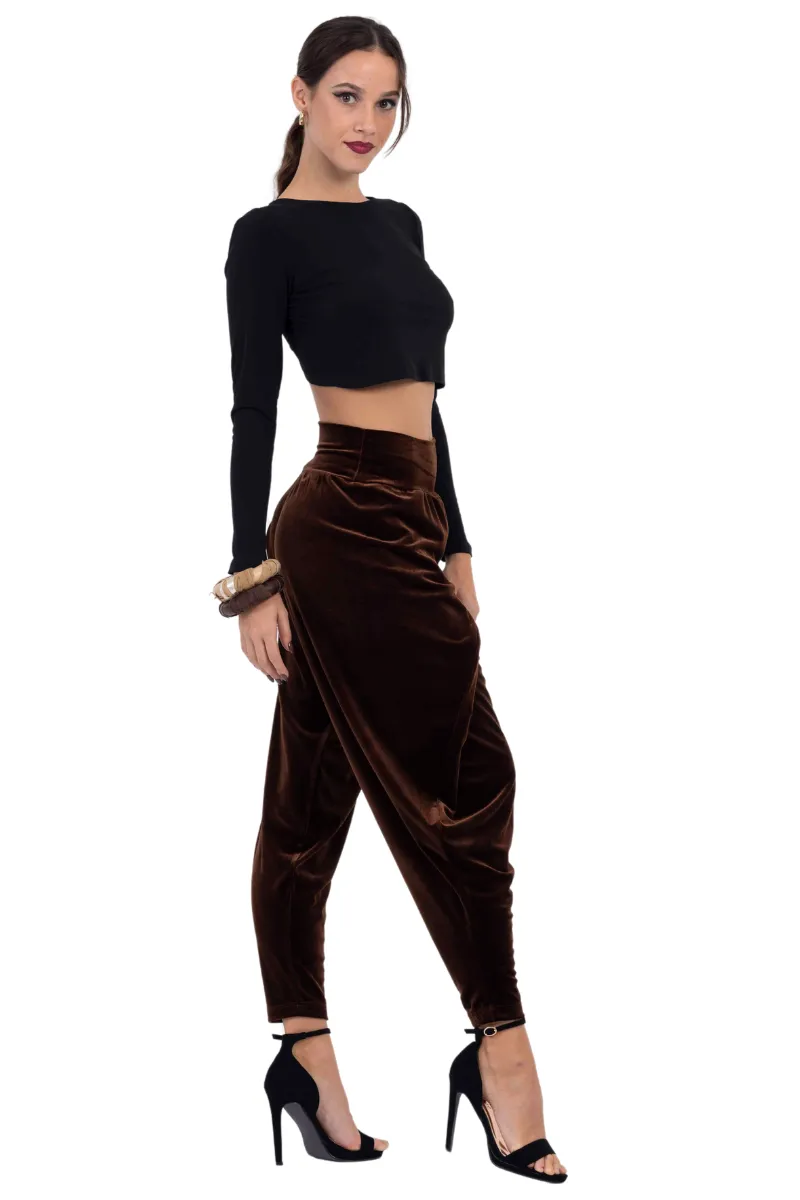 Velvet Harem Style Wrap Tango Pants