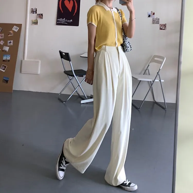 Wide-Leg Dress Pants dd8