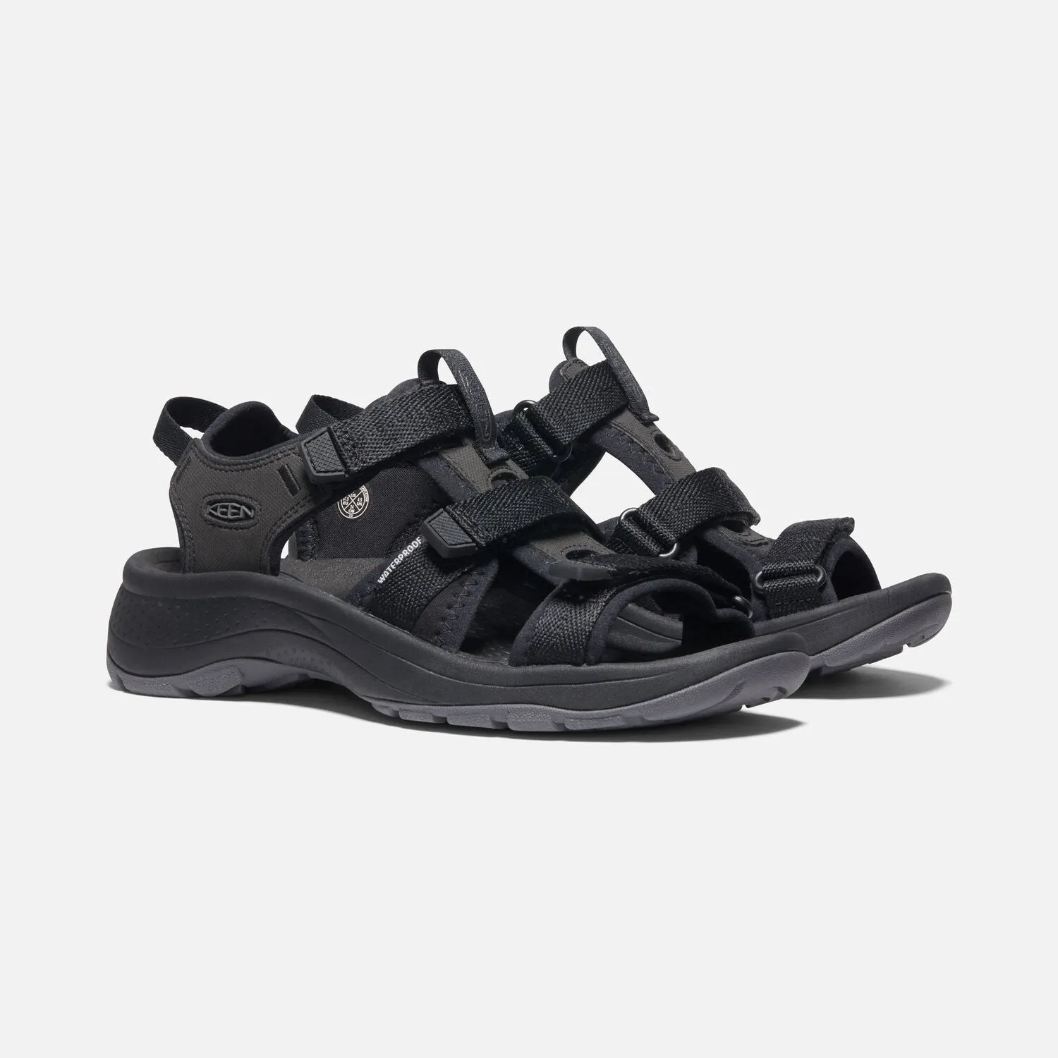 WOMEN'S ASTORIA WEST OPEN-TOE - BLACK/BLACK