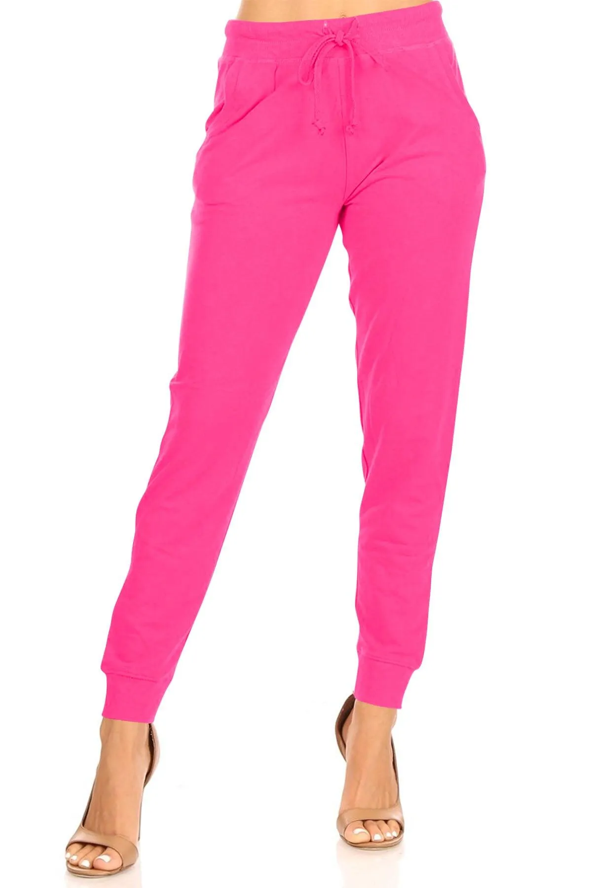 Women's Casual Drawstring Solid Jogger Pants