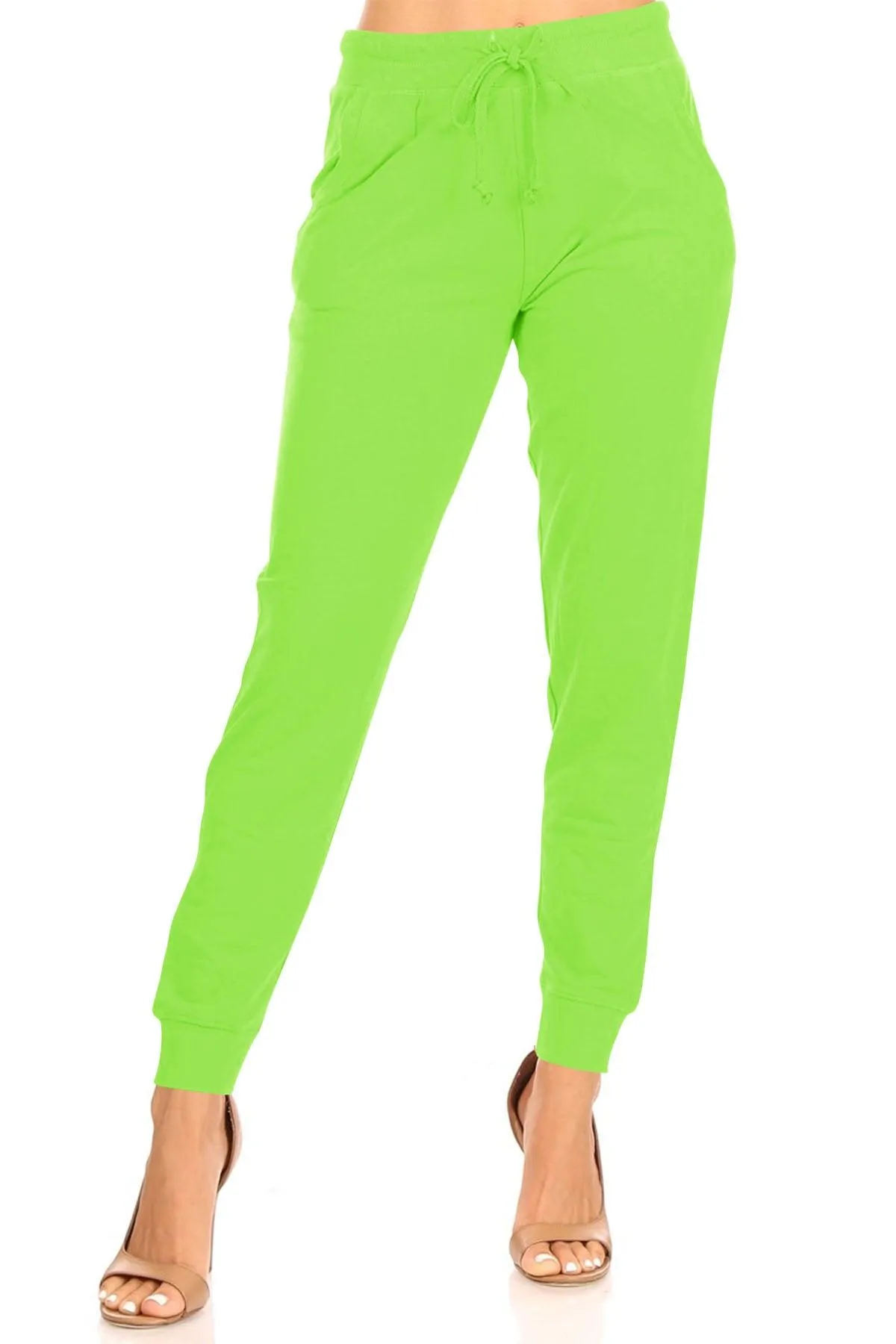 Women's Casual Drawstring Solid Jogger Pants