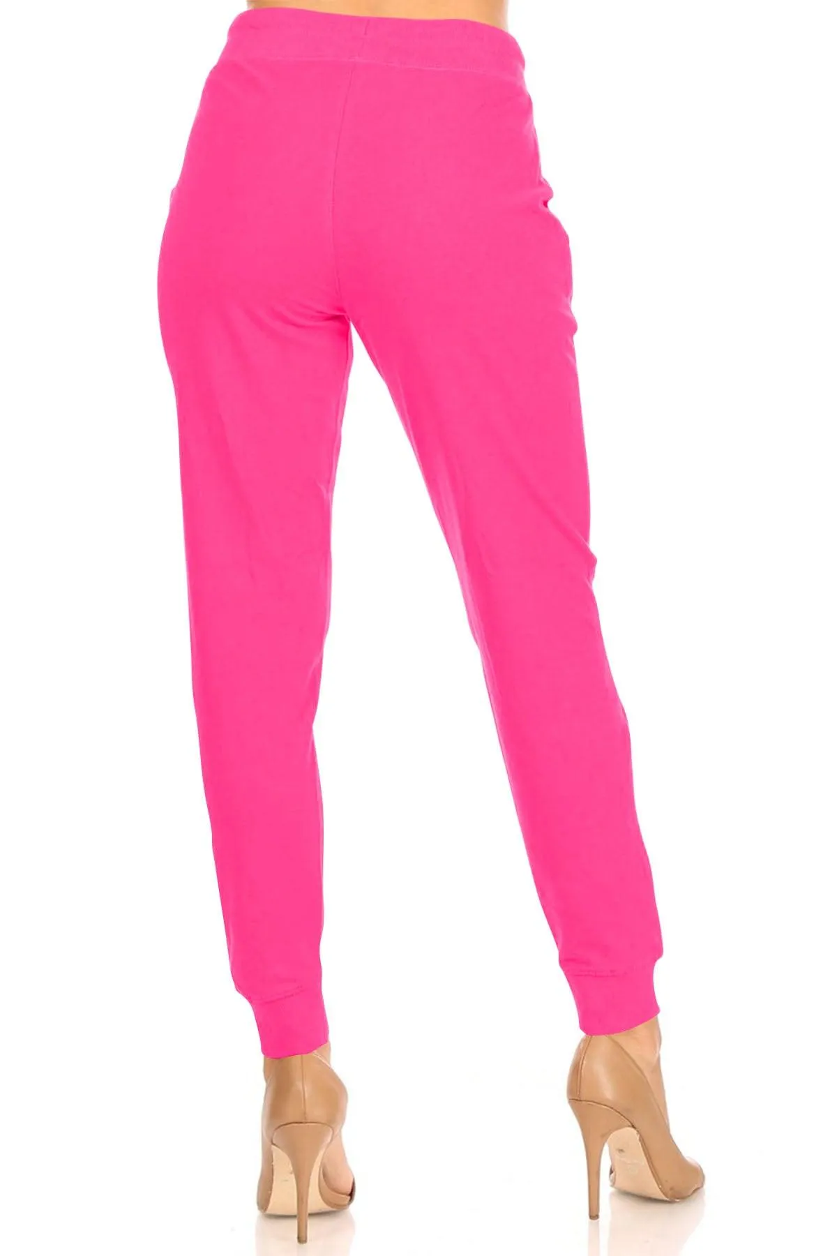 Women's Casual Drawstring Solid Jogger Pants